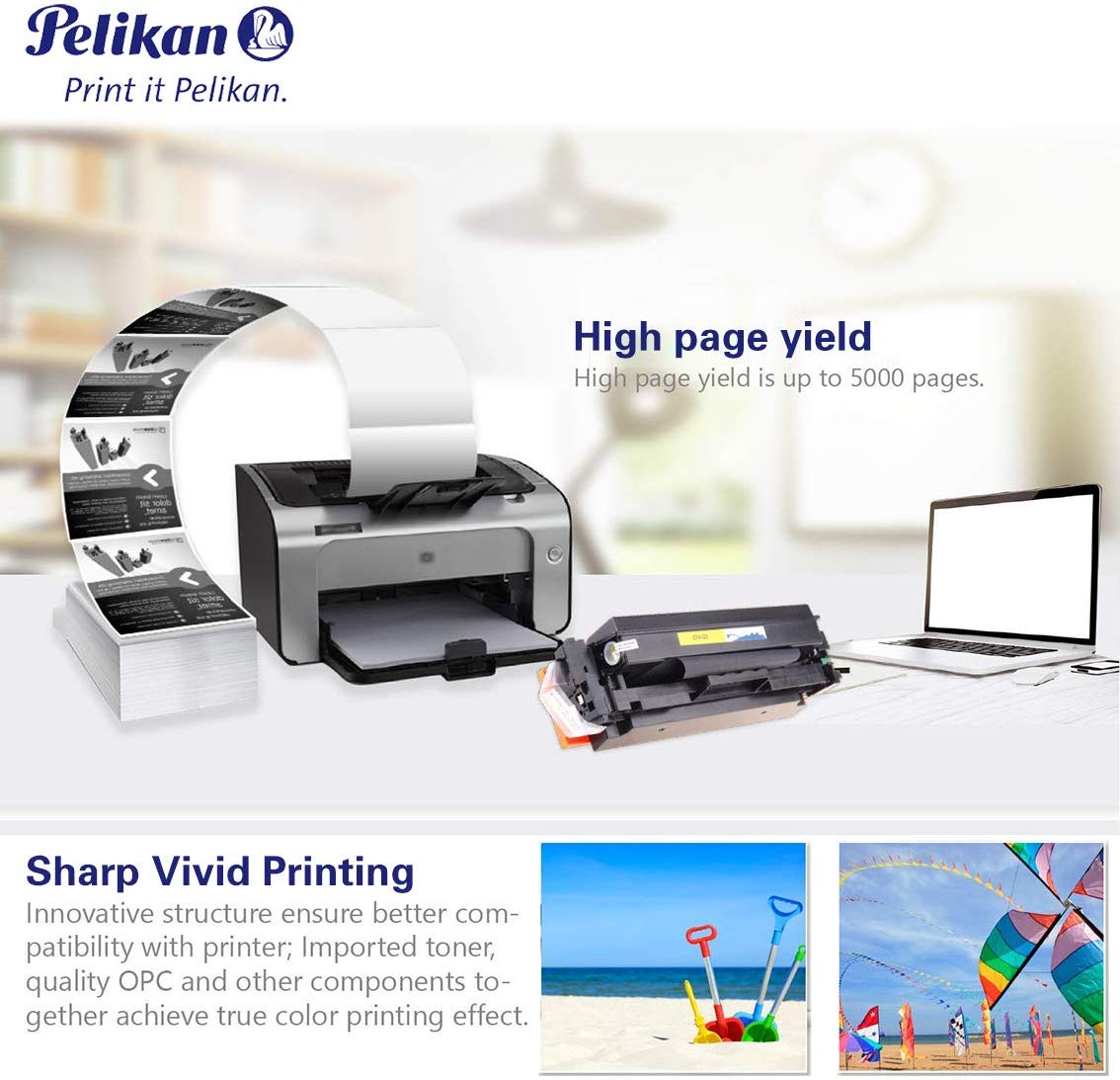 Pelikan Toner 4284280 replaces HP CF412X (for Printer HP LASERJand PRO M452DN,M452DW,M452NW,MFP M477FDW,MFP M477FDN,MFP M477FNW,MFP M377) yellow - Image 4