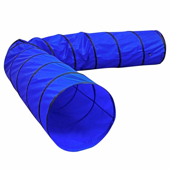 dibea Dog Tunnel Play Tunnel Dog Cave Agility Tunnel Blue Size (L) 500 x 60 cm