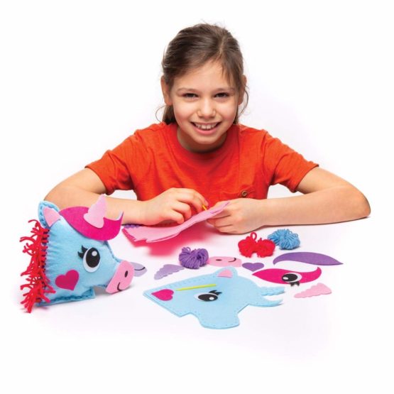 Baker Ross AW623 Unicorn Cushion Sewing Kits (Pack of 2), Assorted - Image 4