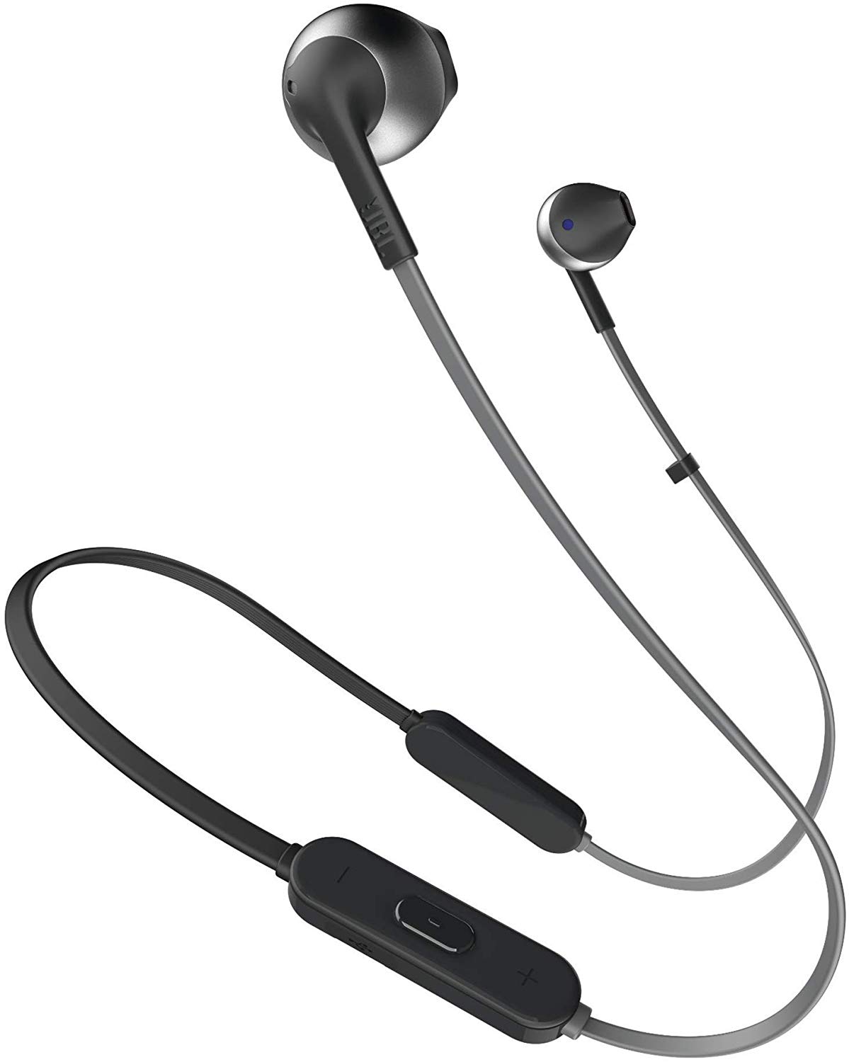 JBL Tune 205 BT Wireless In-Ear Earbud Headphones with Bluetooth, Microphone and Flat Tangle-Free Cable, Black