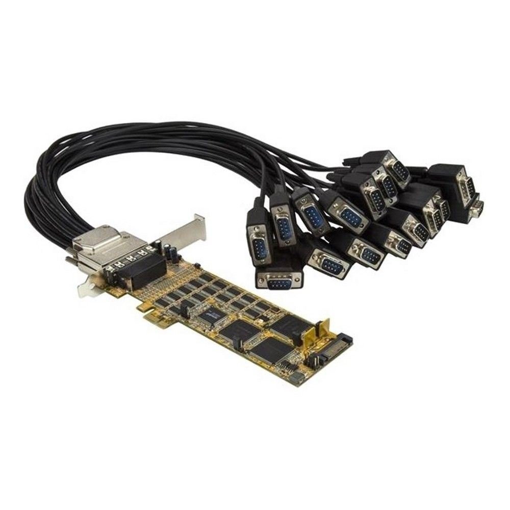 StarTech.com PCI Express Serial Card, 16 DB9 RS232 Ports, Low + Full Profile, Multiport Serial Adapter