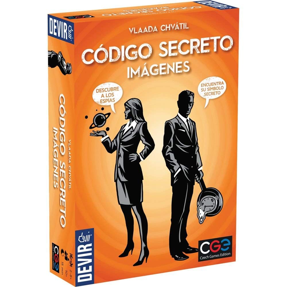 Devir Secret Code with Pictures, Board Game (BGCOSEIM), Red, L-XL