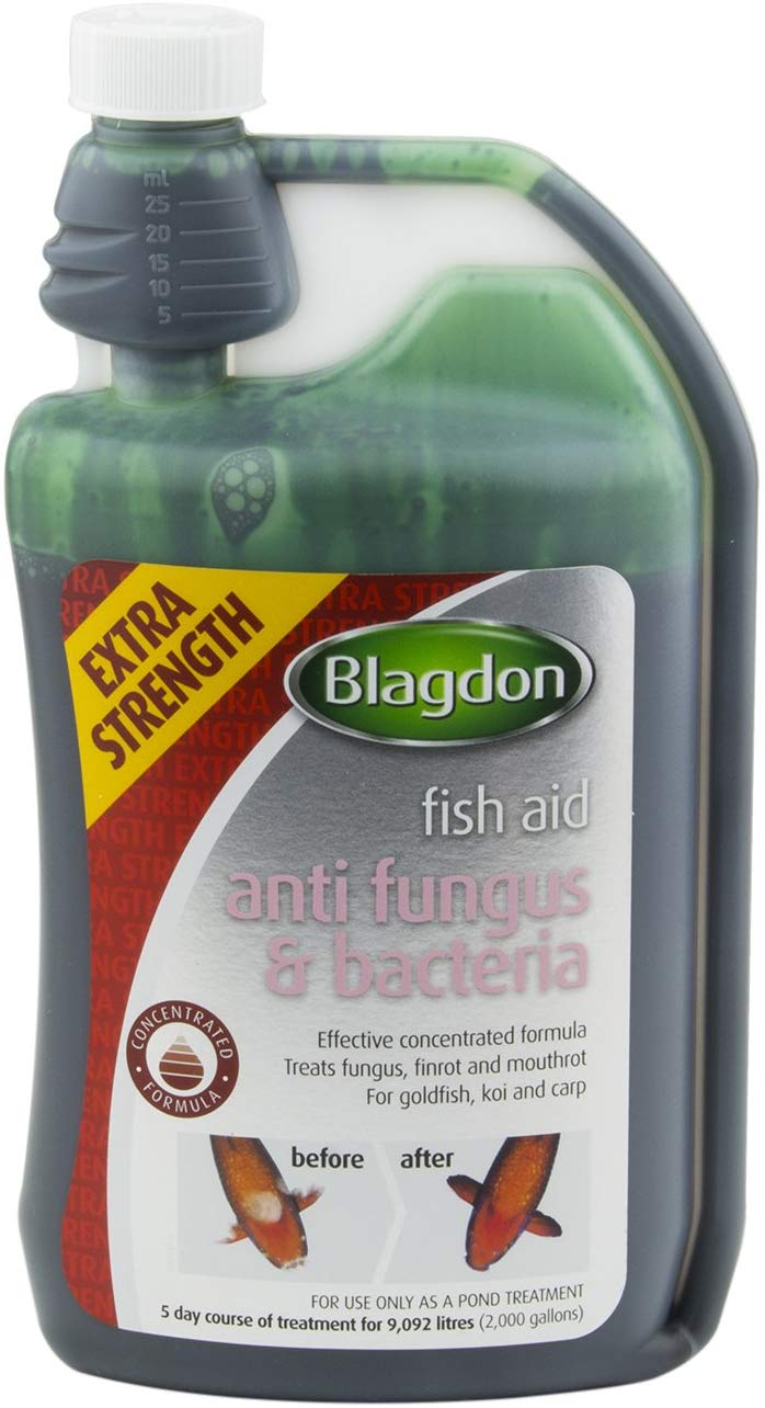 Blagdon Extra Strength Anti Fungus & Bacteria Treatment for Pond Fish, Finrot, Mouthrot, Goldfish, Koi, Carp, 1 Litre