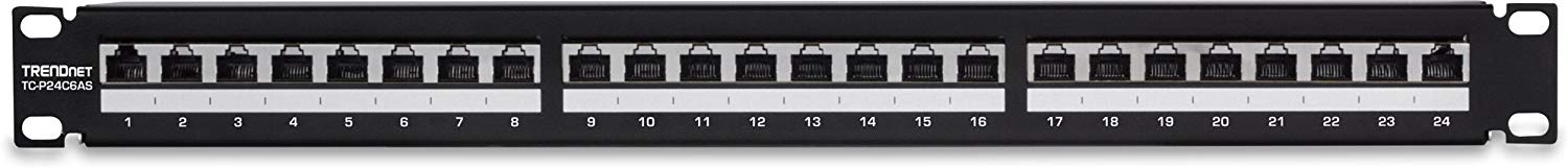 TRENDnet 24-Port Cat6A Shielded 1U Patch Panel, 1000BASE-T/10GBASE-T Support, Compatible with Cat5e, Cat6, Cat6a - Image 4