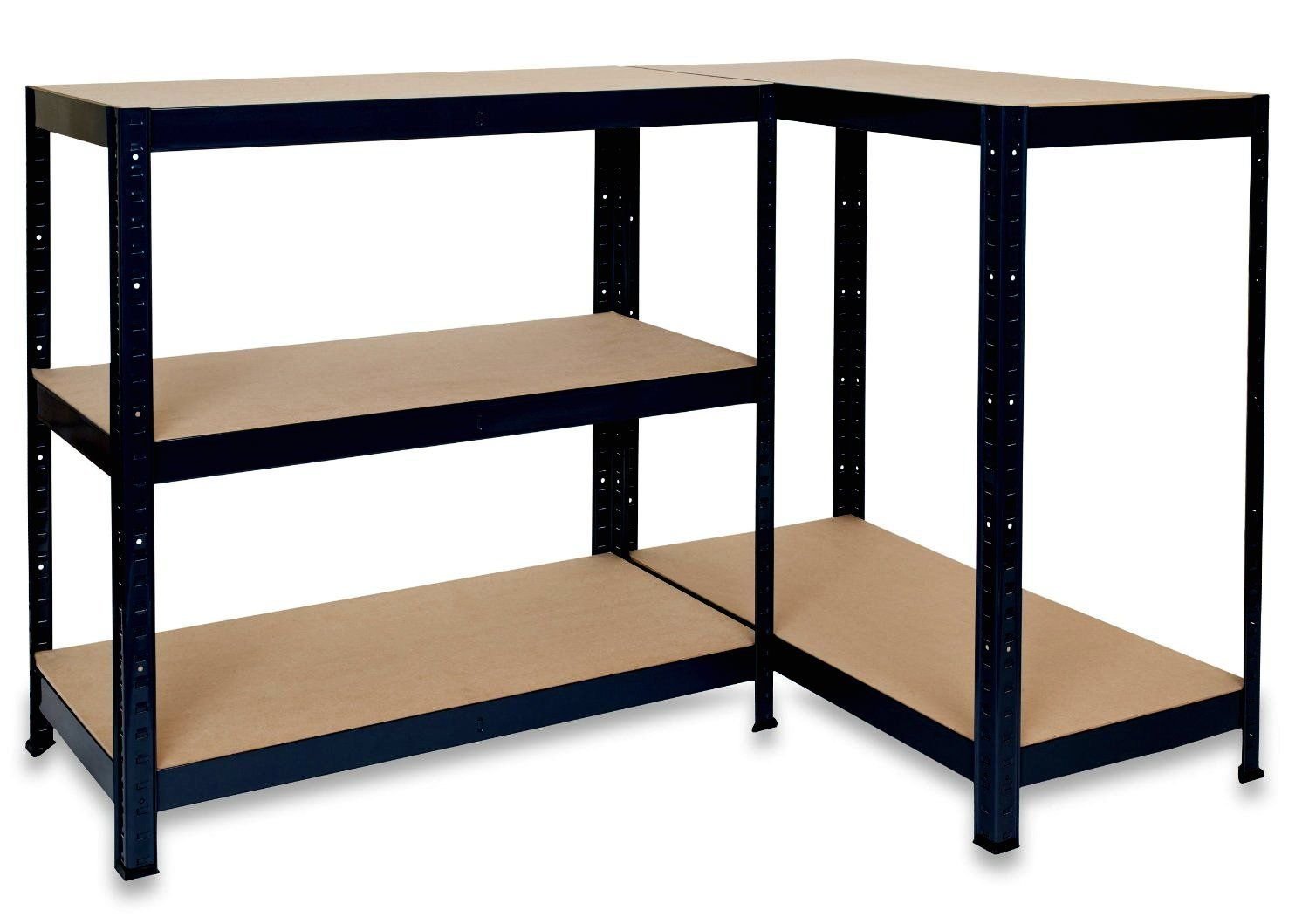 The Shopfitting Shop 5 Tier Boltless Garage Shelving Workshop Storage Racking Shelves Heavy Duty Metal 1800 x 900 x 400 - Image 3