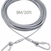 Dog Tie Out Cable, 9M(30ft) Dog Cable Heavy Duty Tie-out Cable for Dogs Up to 250 Pound