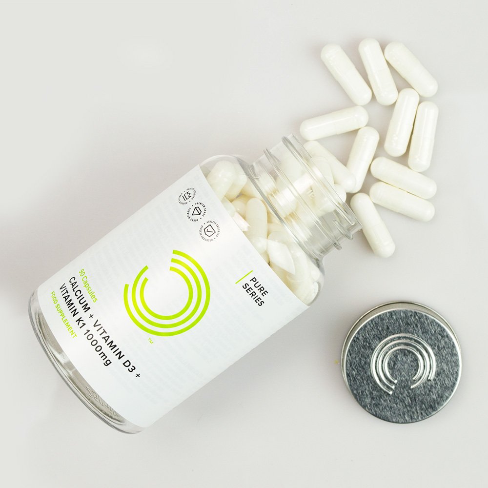 Bulk Calcium, Vitamin D3 and Vitamin K1 Capsules, 1000 mg, Pack of 270