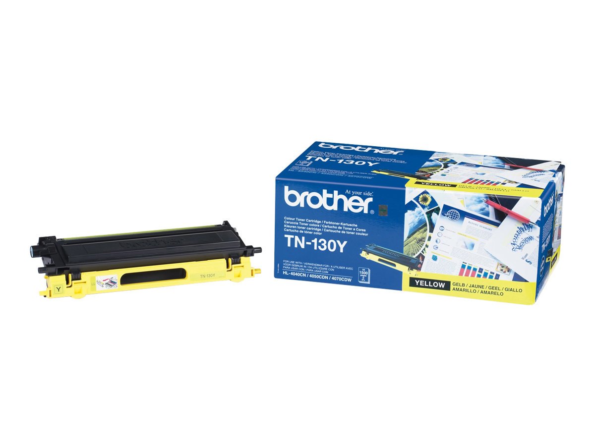 Brother TN130Y - Yellow - original - toner cartridge - for Brother DCP-9040, 9042, 9045, HL-4040, 4050, 4070, MFC-9440, 9450, 9840 - Image 2