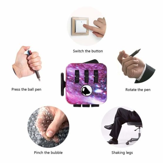 Yetech Galaxy Fidget Toy Fidget Cube Sensory Toys Stress Relieve Toys Anti-anxiety Toy for Children and Adults - Image 4