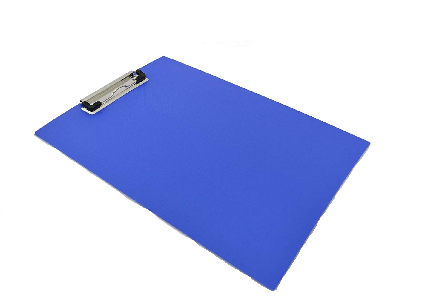 A4 Single Or Double Clipboard Solid Fool Scap Office Document Paper Holder (Blue Single, 10)