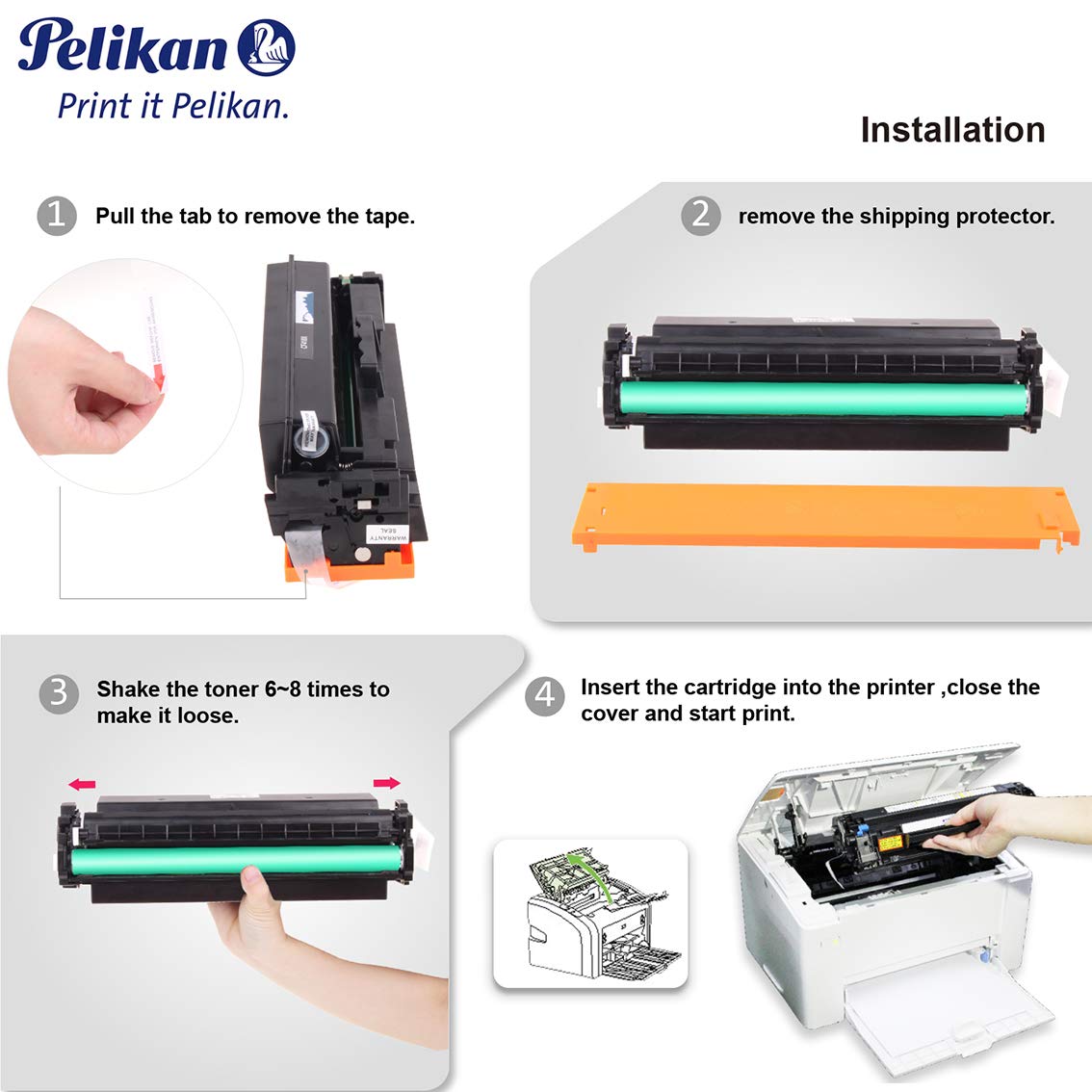 Pelikan Toner 4284266 replaces HP CF410X (for Printer HP LASERJand PRO M452DN,M452DW,M452NW,MFP M477FDW,MFP M477FDN,MFP M477FNW,MFP M377) black - Image 3