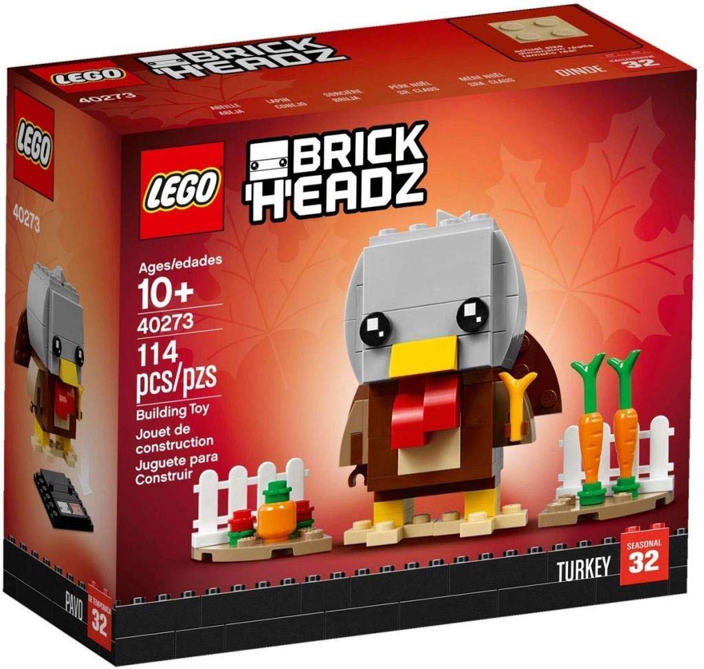 LEGO Thanksgiving Turkey - Get into the festive spirit with a BrickHeadz™ Thanksgiving Turkey!, Brown,white,yellow