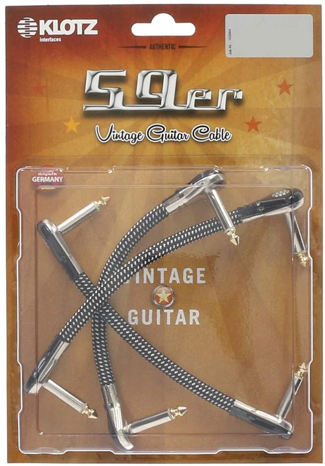 Klotz VINPAN0015 '59 Vintage Pancake Patch Cable, 6in, Copper