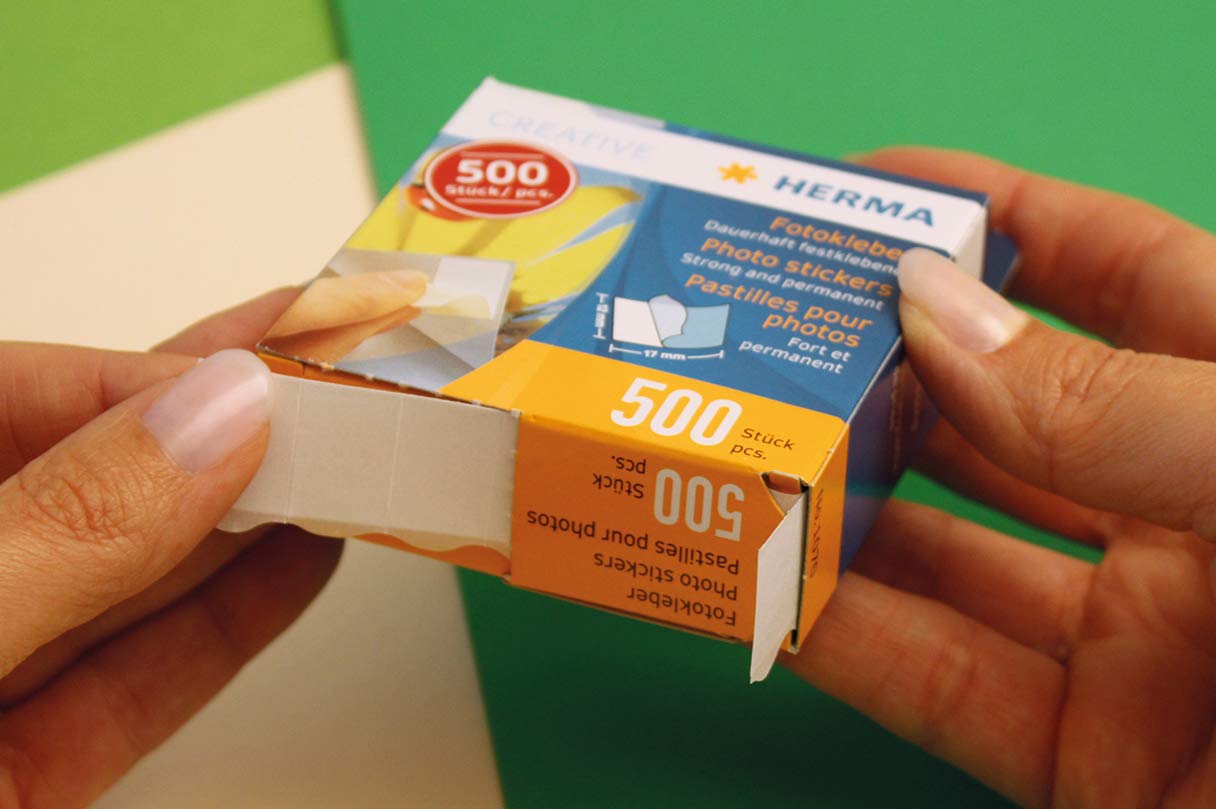 Herma Photo Stickers, 12mm x 17mm, 1000pcs, White, 12 x 17 mm - Image 3
