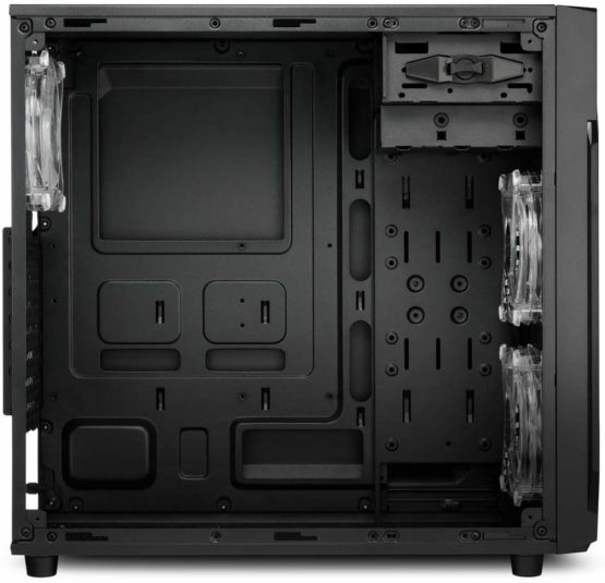 Sharkoon VG6-W RGB Black Mid Tower Case (M-ITX/M-ATX/ATX), red / green / blue - Image 4