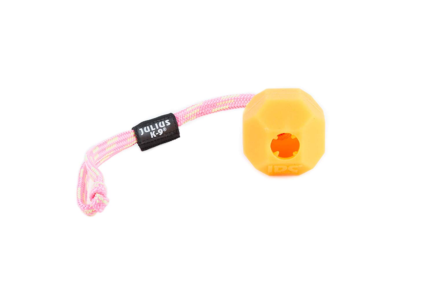 JULIUS-K9 IDC Neon Fluorescent Ball with String, 60 mm, Orange - Soft version, Orange (Soft version) - Image 4