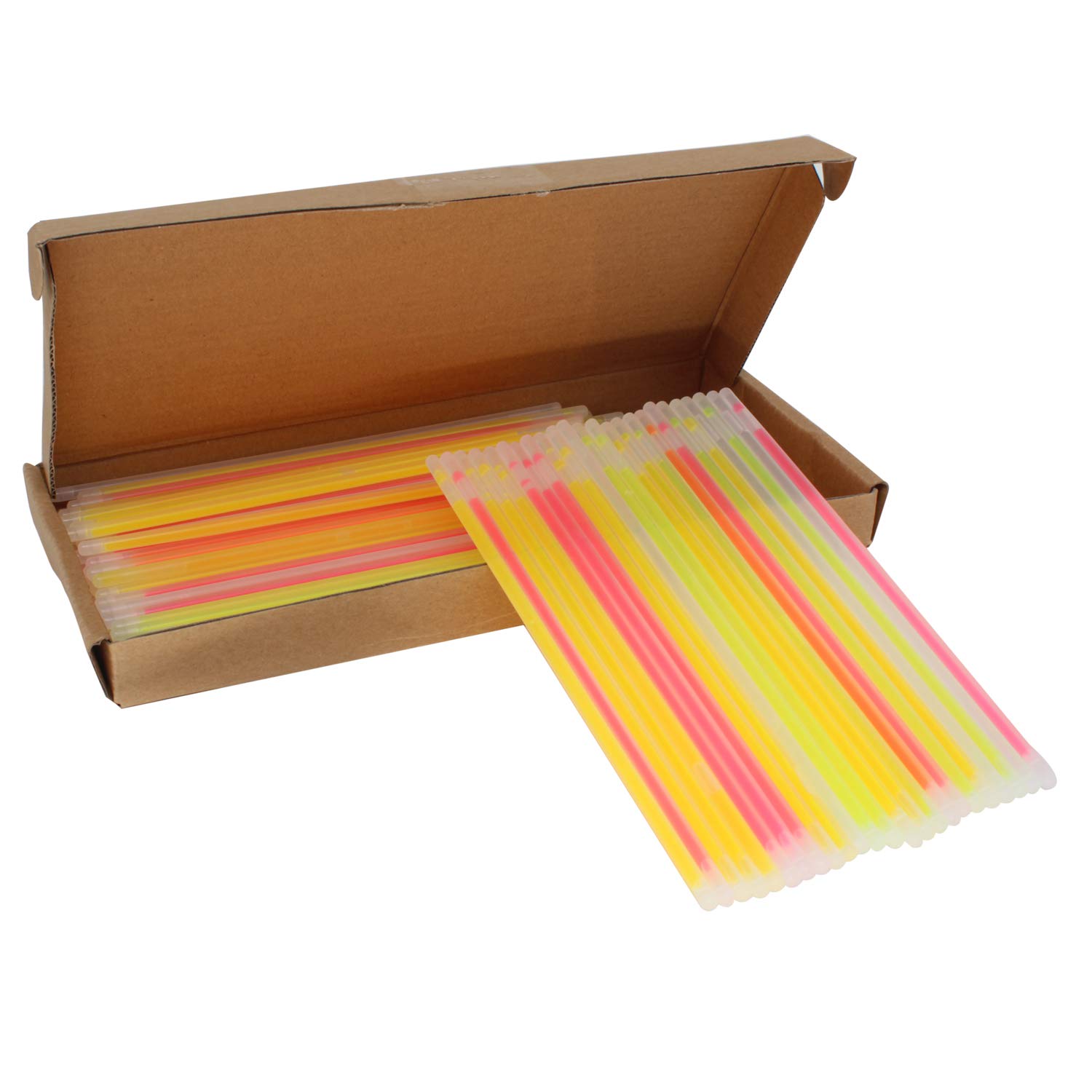 100pcs Premium 8 Inch Glow Sticks With Connectors To Make Neon Necklace Wrist Band Bracelets, Party Favours - Image 3