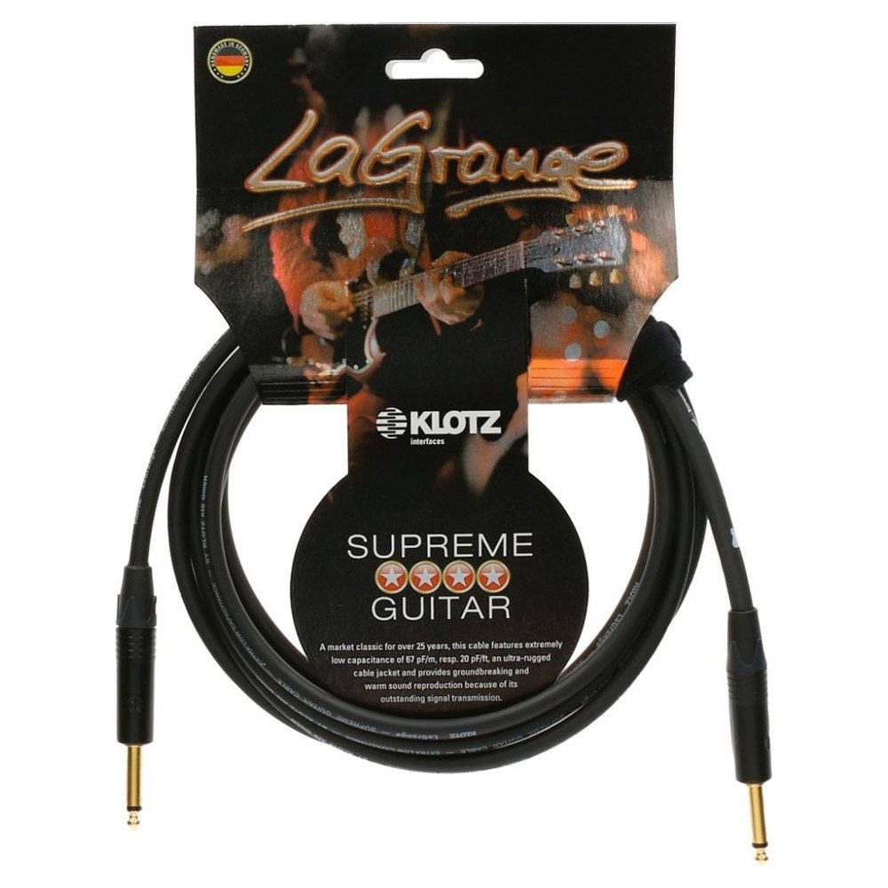 Klotz LAPP0600 LaGrange Instrument Cable, Straight to Straight, 20ft, Copper