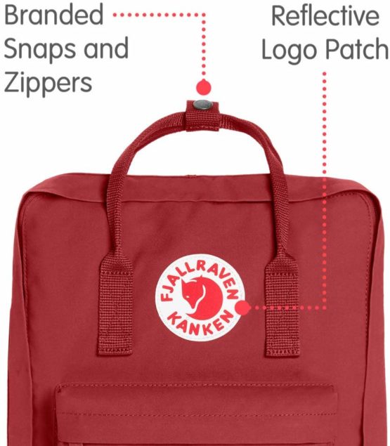 Fjällräven Kånken Unisex Waterproof Outdoor Hiking Backpack 23510-325 27 x 13 x 38 cm, 16 Liter Deep Red - Image 2