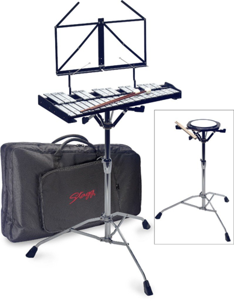 Stagg BELL-SET 32 Metallophone with Stand, silver