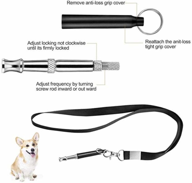 elloLife [Upgraded, 2 PACKS] Dog Whistles to Stop Barking, Professional Ultrasonic Adjustable
