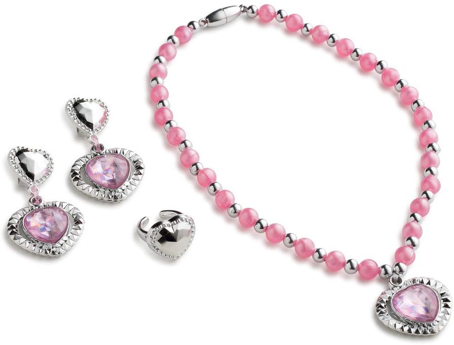 Dress Up America Jewelry Set For Little Girls, Princess Jewellery Box Includes Beautiful Necklace, Bracelet & Earring