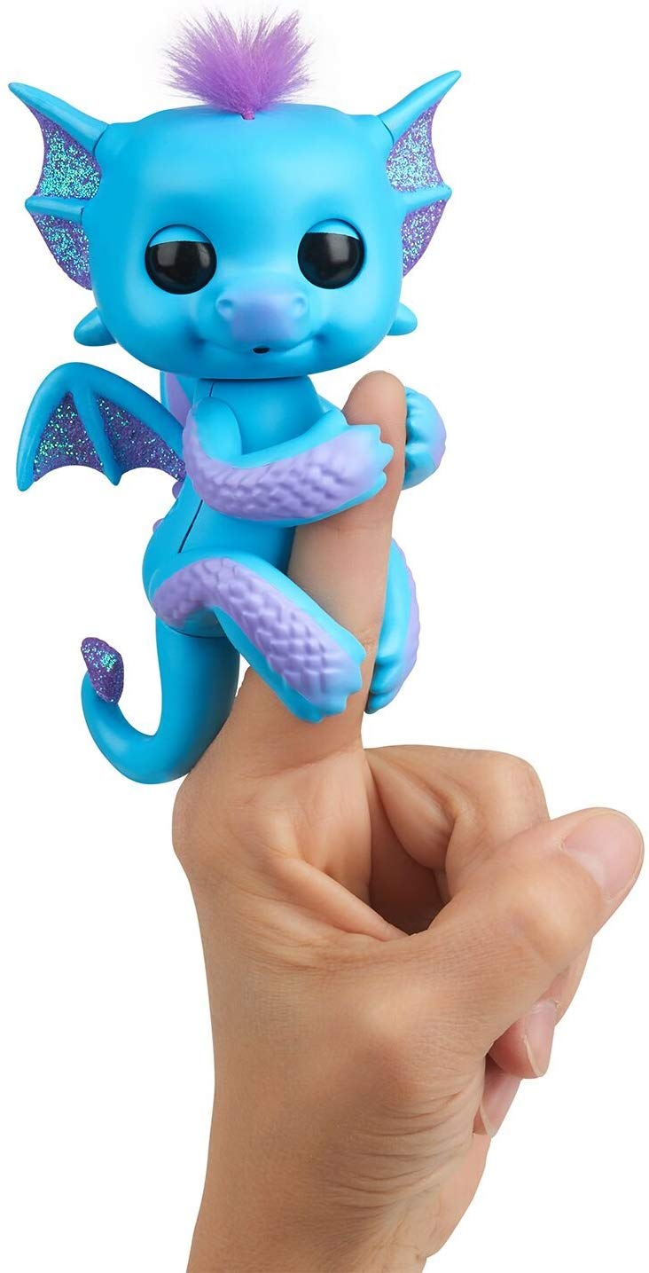 WowWee 3581 Fingerlings Baby Dragon Tara, Blue, Small