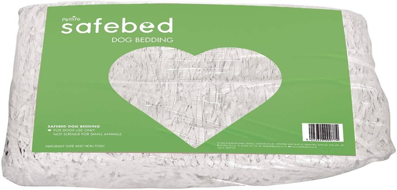 Petlife Safebed Paper Dog Bedding for Dog 10 Kg, Off-White, 10 kg (Pack of 1)