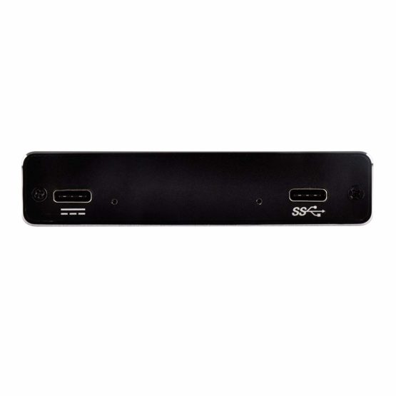 SilverStone SST-TS15B - External USB 3.1 Type C Hard Disk Drive Enclosure Case for 9.5mm 2.5" SSD/HDD, Support UASP, aluminum, black - Image 3
