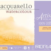 Fabriano AEW BL 4CO 25F GF Watercolour Paper - 12.5 x 18 cm Extra White