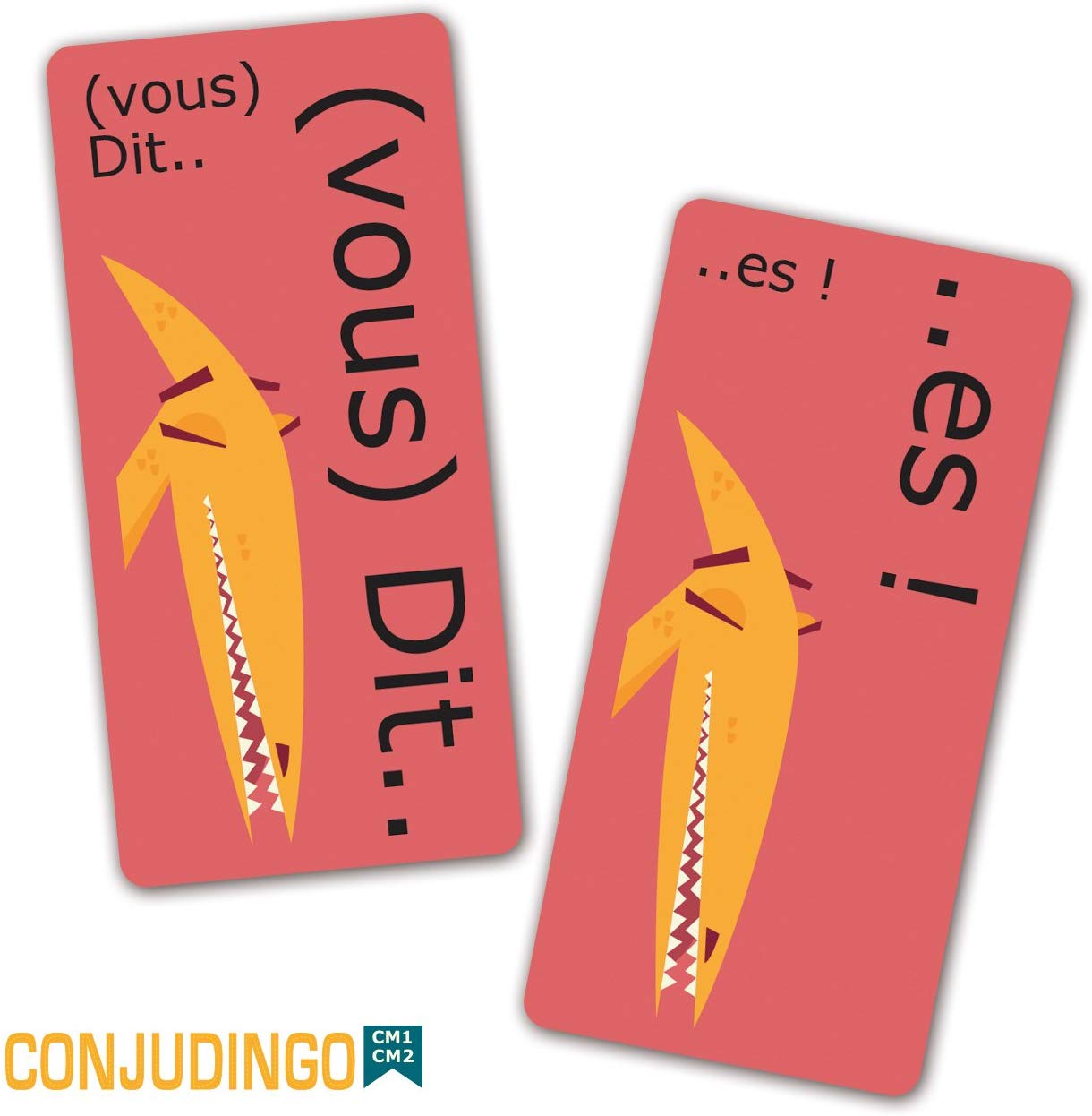 Aritma - ConjuDingo CM1 CM2 - Conjugation Game, 9+ Years (French Language), Red, Blue, 9.2 cm (L) x 9.2 cm (W) x 2.8 cm (H) - Image 3