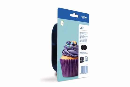 Brother LC-123BK Inkjet Cartridges, Black, Twin Pack, High Yield, Includes 2 x Inkjet Cartridges, Brother Genuine Supplies - Image 2