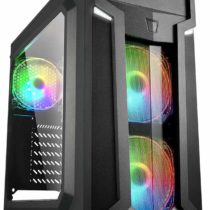 Sharkoon VG6-W RGB Black Mid Tower Case (M-ITX/M-ATX/ATX), red / green / blue