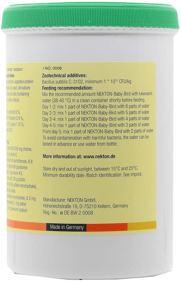 Nekton Baby Bird, 1 pack (1 x 400 g) 47 EU, 17.63 g (Pack of 1) - Image 3