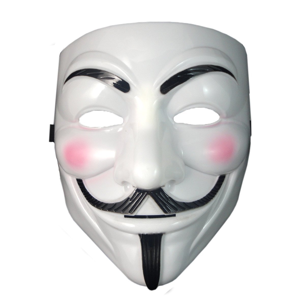 OnceAll V for Vendetta Guy Fawkes Face Mask Fancy Halloween Cosplay, White - Image 2