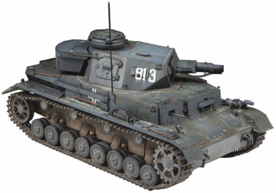 Zvezda 3641 500783641 – 1:35 Tank IV Ausf.E (Sd.161) German, Standing Model Building, Hobby, Crafts, Plastic Construction Kit, Unvarnished - Image 2