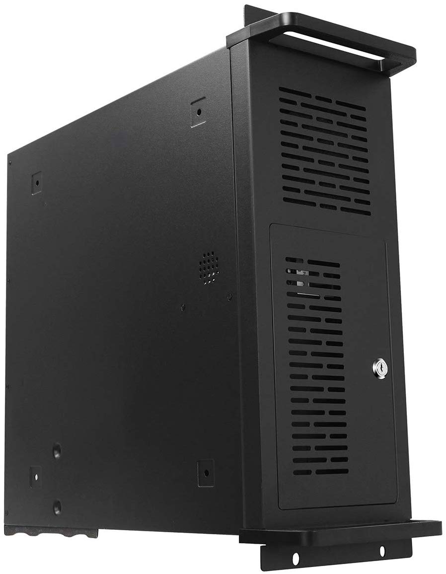 CiT 4U Rackmount Server Chassis, 500mm Deep, ATX, Micro ATX, Mini-ITX, 8 x 3.5" HDDs, 1 x 120mm Black Fan Included - Image 2