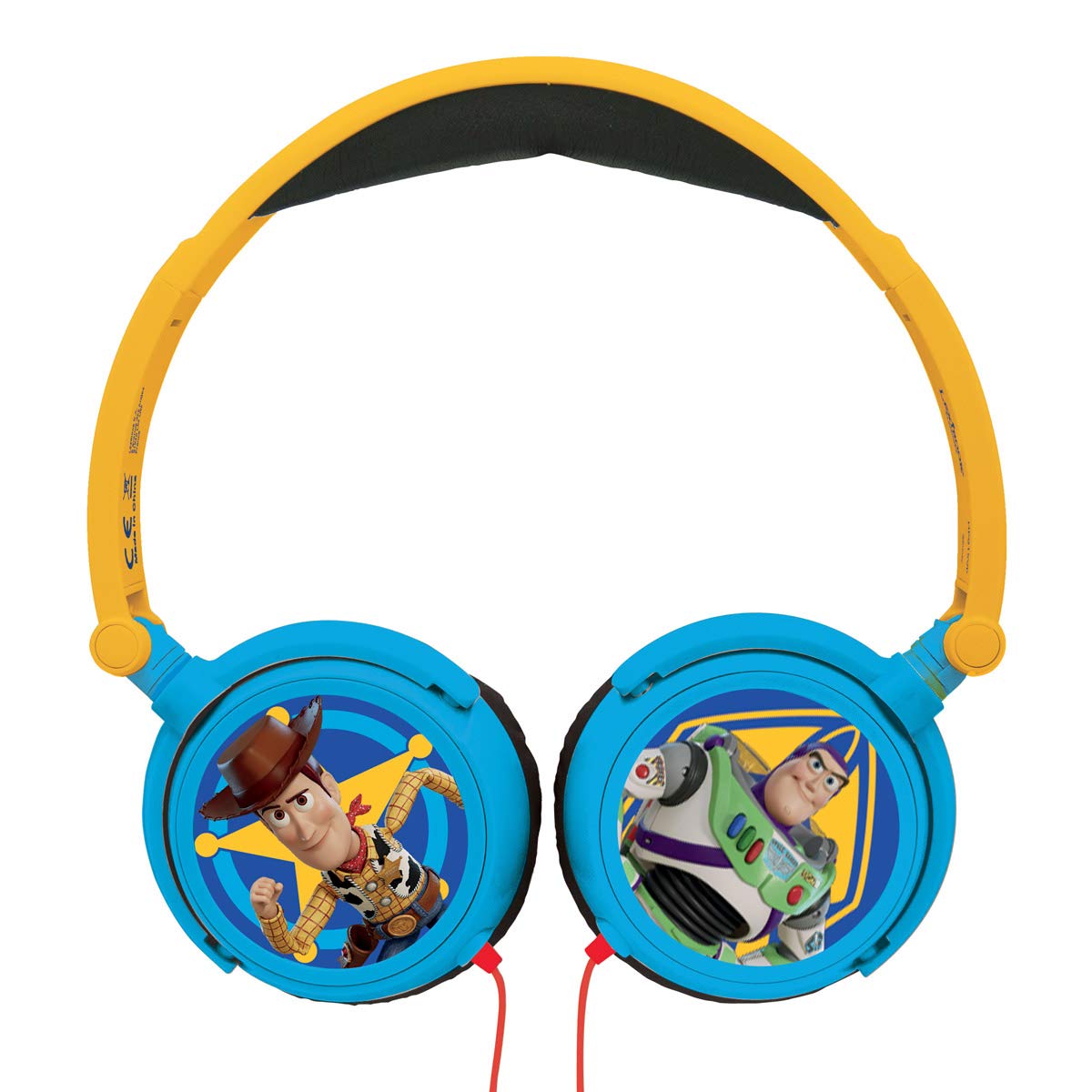 LEXIBOOK Disney Toy Story 4, Woody, Buzz & Forky, Stereo Headphone, Kids Safe, Foldable and Adjustable, Blue/Yellow, HP015TS - Image 2