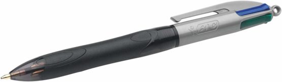 BIC 4 Colours Grip Pro Retractable Medium Point (1.0 mm) Ballpoint Pens, 12 Pens And Each Pen Contains 4 Colours - Image 2