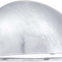 EGLO Lepus Outdoor Wall Light 1 Bulb Outdoor Wall Light Hot-Dip Galvanised Steel Colour: Silver Socket: E27 IP23