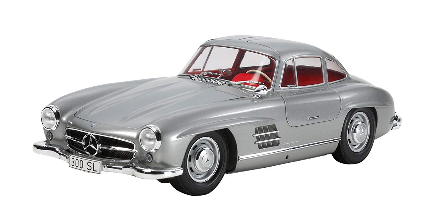 TAMIYA TAM24338 300024338-1:24 Mercedes Benz 300Sl Double Door, Unpainted, Unvarnished