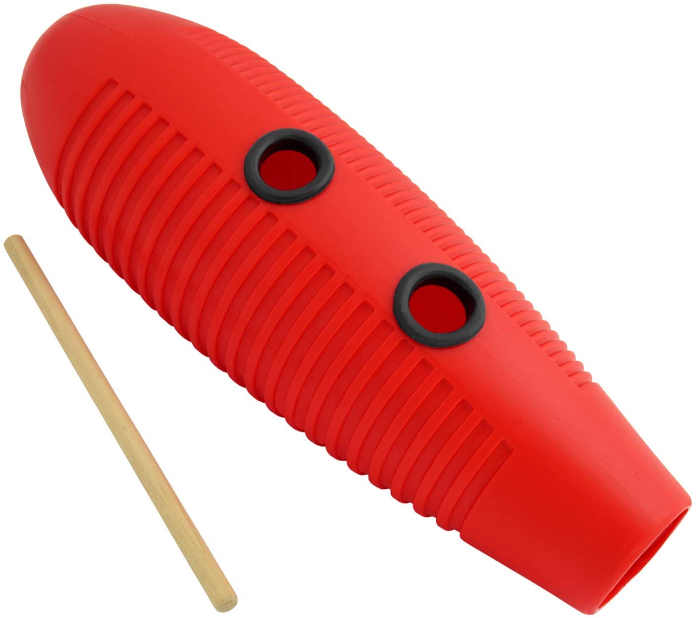 Tiger Plastic Guiro - Red