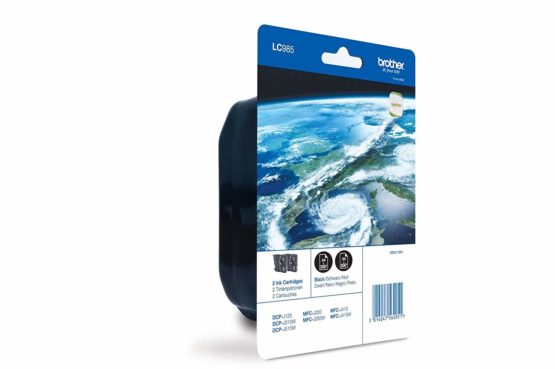 Brother LC-985BK Inkjet Cartridge, Black, Twin Pack, Standard Yield, Includes 2 x Inkjet Cartridges, Brother Genuine Supplies - Image 2
