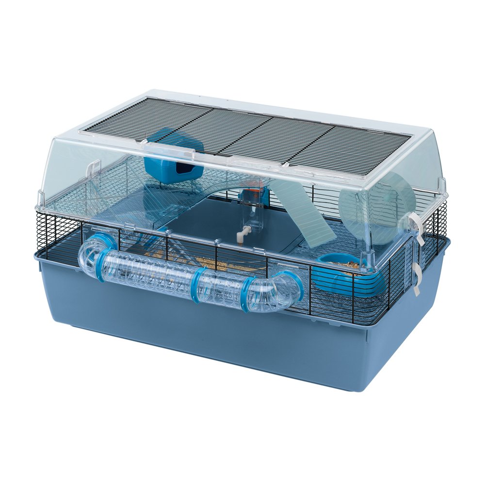 Ferplast DUNA FUN LARGE Interactive Multi-Level Hamster Cage, Includes Play Accessories, Tunnel System, and Exercise Wheel