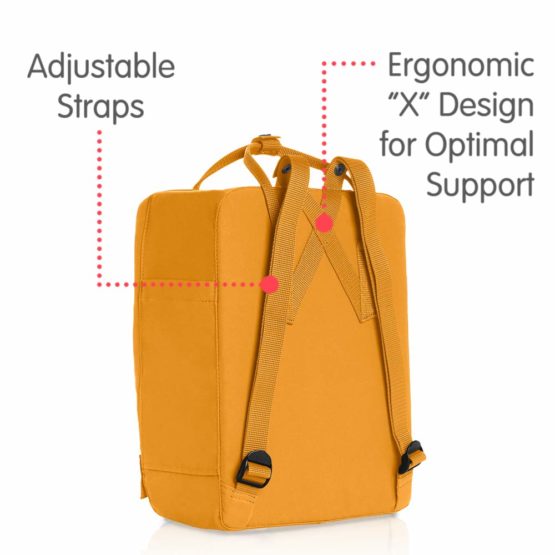 FJÄLLRÄVEN Unisex Backpack Kanken, Ochre, 38 x 27 x 13 cm, 16 L - Image 3
