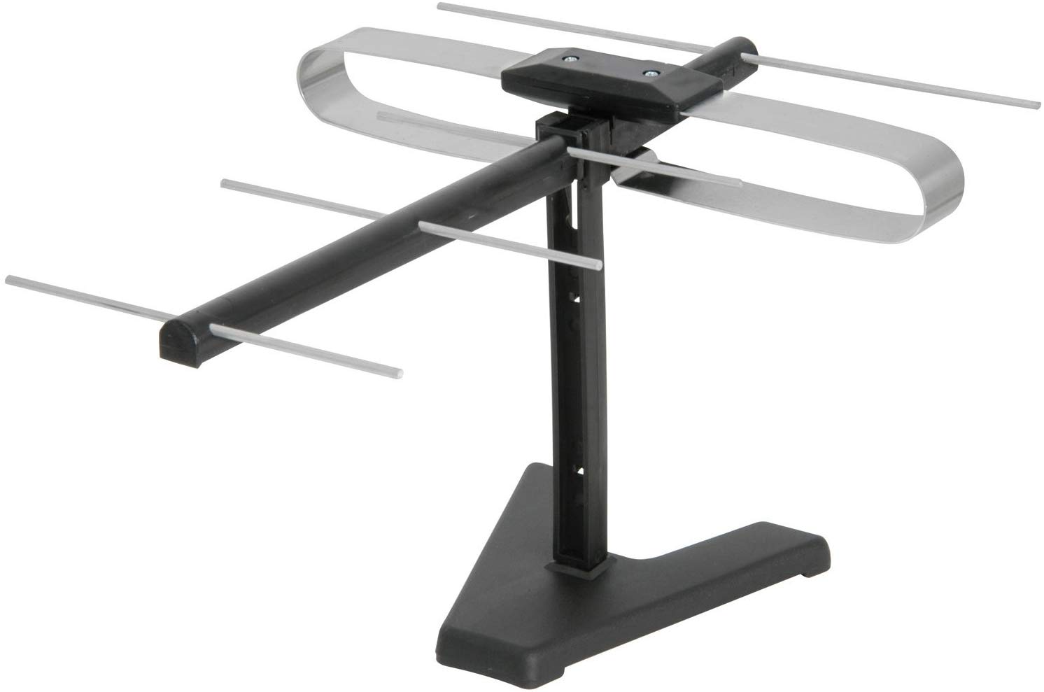 Mercury Indoor Set Top TV Aerial, Black, 1.2 Meters