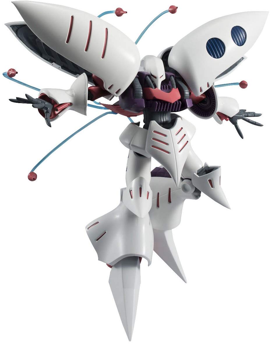 TAMASHII NATIONS Bandai Robot Sprits Qubeley Mobile Suit Zeta Gundam Action Figure, White, 8 Inches