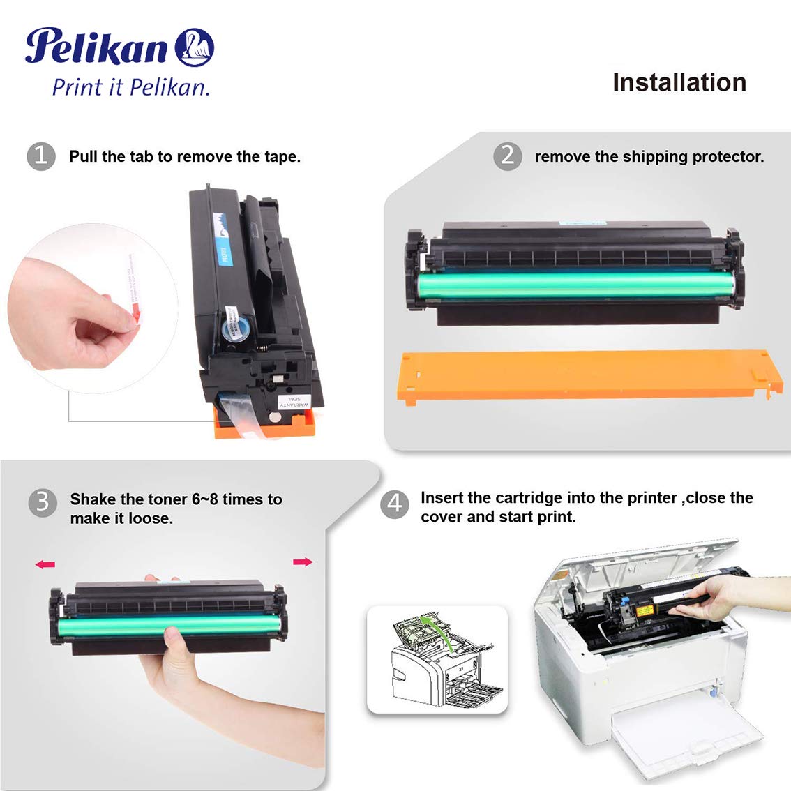 Pelikan Toner 4284273 replaces HP CF411X (for Printer HP LASERJand PRO M452DN,M452DW,M452NW,MFP M477FDW,MFP M477FDN,MFP M477FNW,MFP M377) blue - Image 3