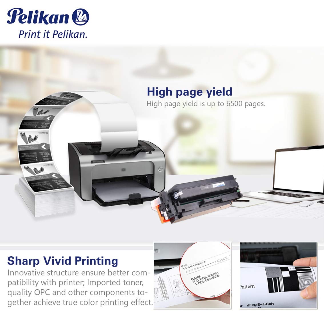Pelikan Toner 4284266 replaces HP CF410X (for Printer HP LASERJand PRO M452DN,M452DW,M452NW,MFP M477FDW,MFP M477FDN,MFP M477FNW,MFP M377) black - Image 4