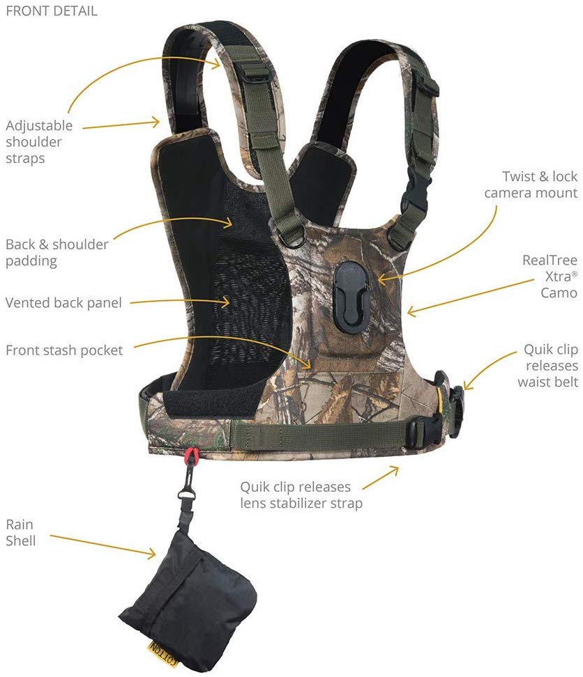 Cotton G3 for 1 Camo Digital SLR Camera Harness, 1 Camera - Image 2